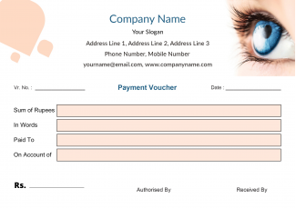 Eye Care Voucher Design Eye Care Voucher Design