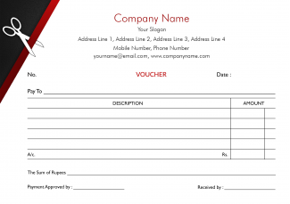 Tailor Shop Voucher Design Tailor Shop Voucher Design