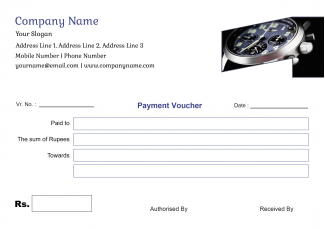 Watch Shop Voucher Design Watch Shop Voucher Design