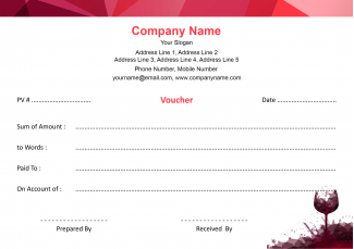 Bar & Restaurant Voucher Book