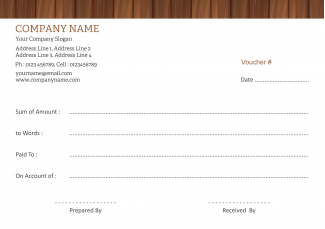 Carpenter Voucher Book