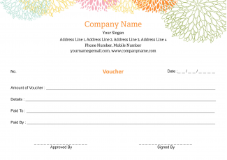 Florist Voucher Book