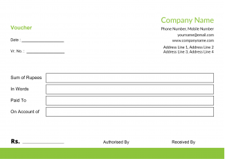Parrot Green Voucher Book