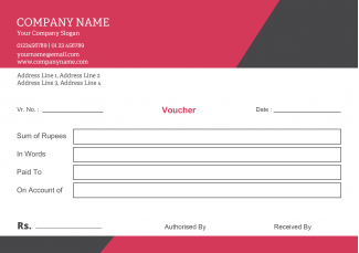 Custom Voucher Book