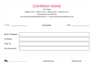 Premium Pink Voucher Book