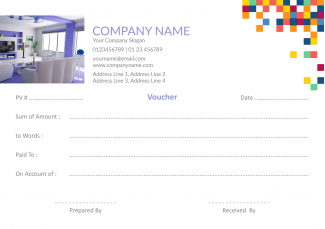 Coloful Pattern Voucher Book