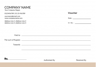 Contractor Voucher Book