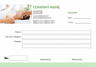 Light Green Voucher Book