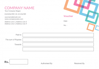 Colorful Pattern Voucher Book