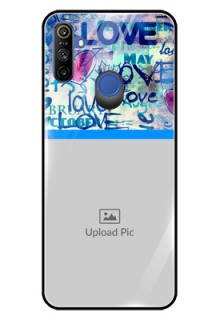 Narzo 20A Custom Glass Mobile Case  - Colorful Love Design