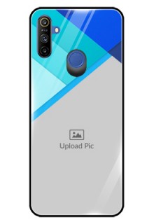 Narzo 20A Custom Glass Phone Case  - Blue Pattern Design