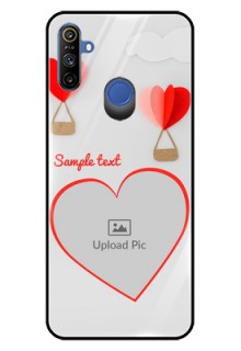 Narzo 20A Custom Glass Mobile Case  - Parachute Love Design