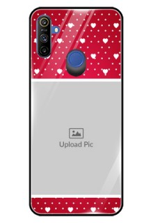 Narzo 20A Photo Printing on Glass Case  - Hearts Mobile Case Design
