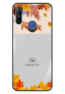 Narzo 20A Photo Printing on Glass Case  - Autumn Maple Leaves Design