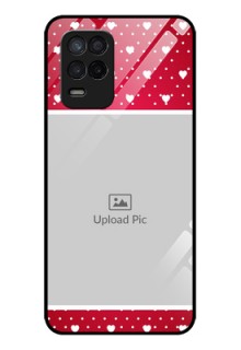 Realme Narzo 30 5G Photo Printing on Glass Case - Hearts Mobile Case Design