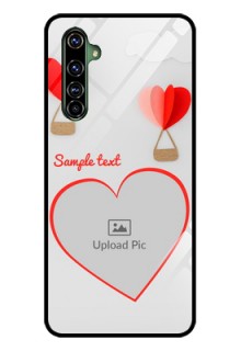 Realme X50 Pro 5G Custom Glass Mobile Case - Parachute Love Design