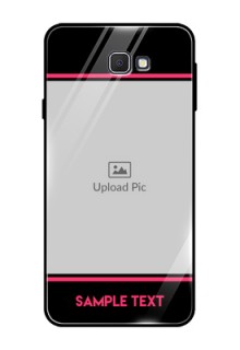 Samsung Galaxy J7 Prime Custom Glass Mobile Case  - with Add Text Design