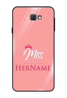 Galaxy J7 Prime Custom Glass Phone Case Mrs with Name