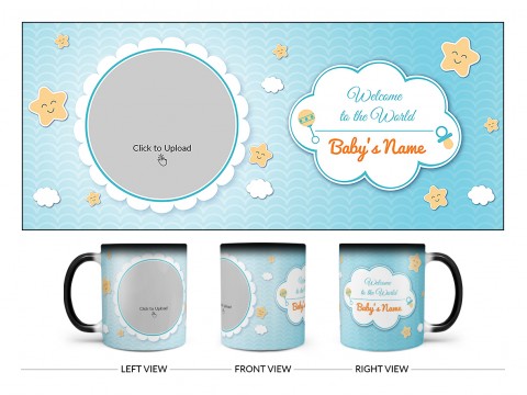 Welcome To The World Design On Magic Black Mug