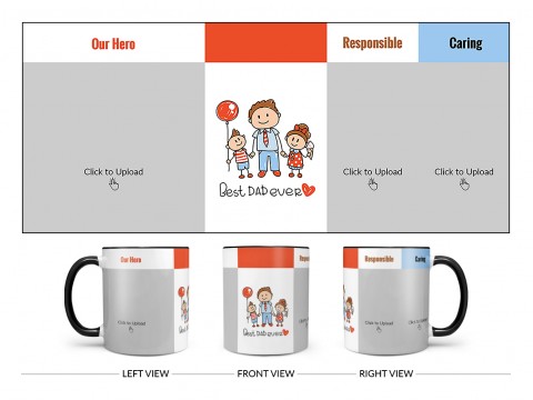Best Dad Ever Design On Dual Tone Black Mug