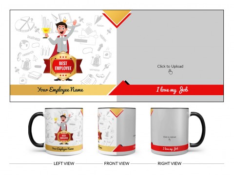Best Employee Design On Dual Tone Black Mug