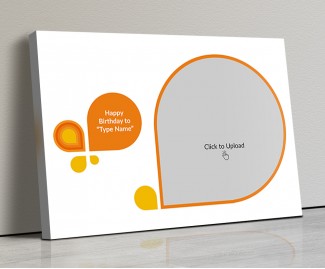 Photo Canvas Frames 20x14 - Orange Color Abstracts Design